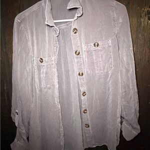 Maurices Lavender Button-Up Jacket